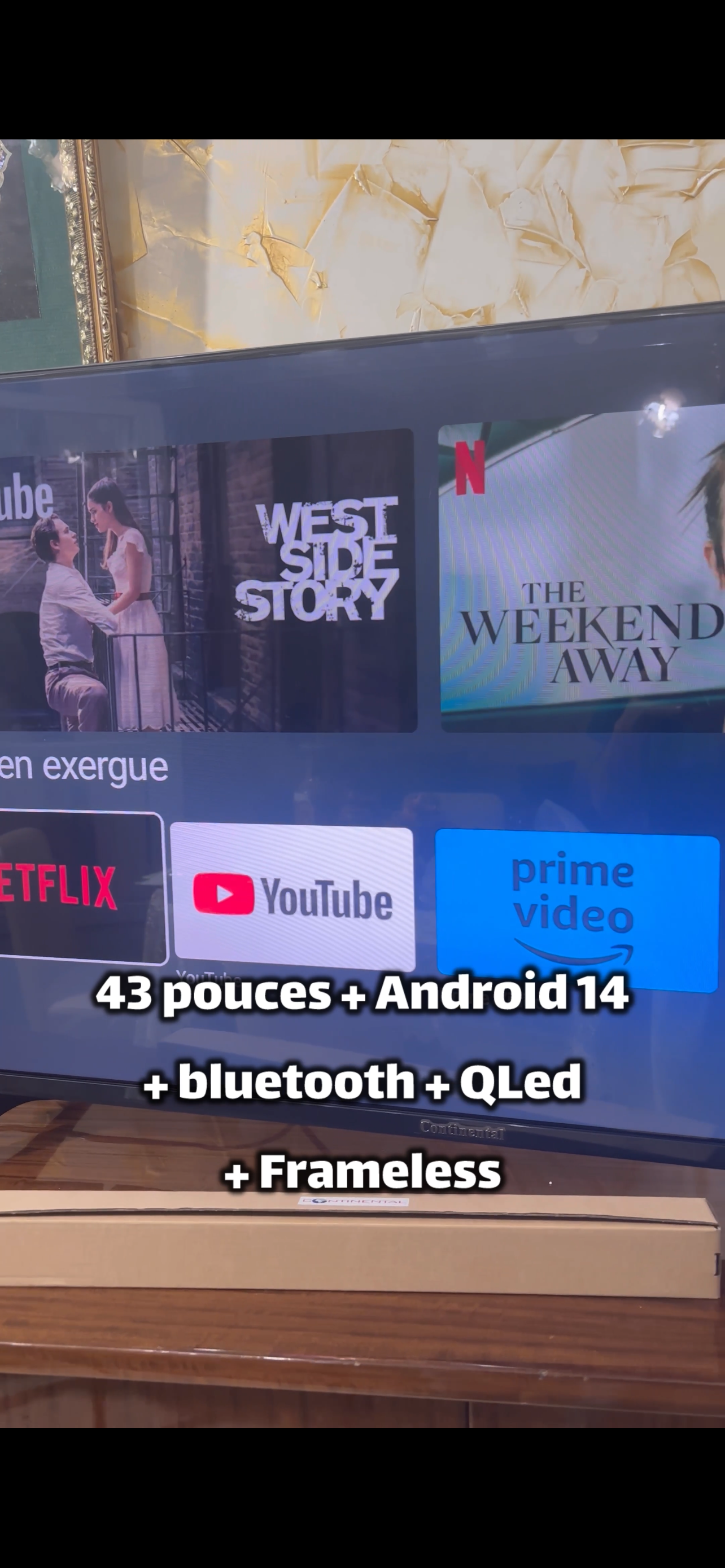Tv Continental smart Android 14 t1